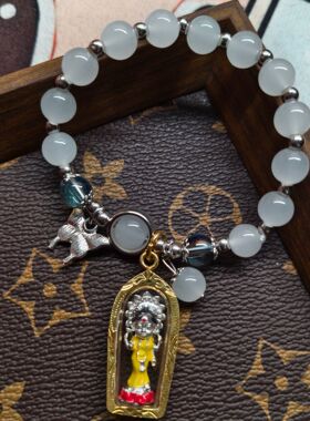 泰国佛牌·阿赞比亚招米娘娘迷你皇后手串主播同款佛牌正品带回