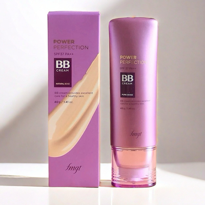 韩国The Face Shop菲诗小铺紫色完美清透BB霜滋润保湿提亮遮瑕40g
