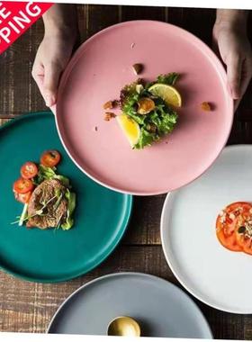 dinner plates ceramic steak plate dishes 西餐盘 western food