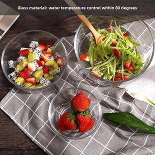 salad bowls glass bowl set dessert fruit storH1582age bottle