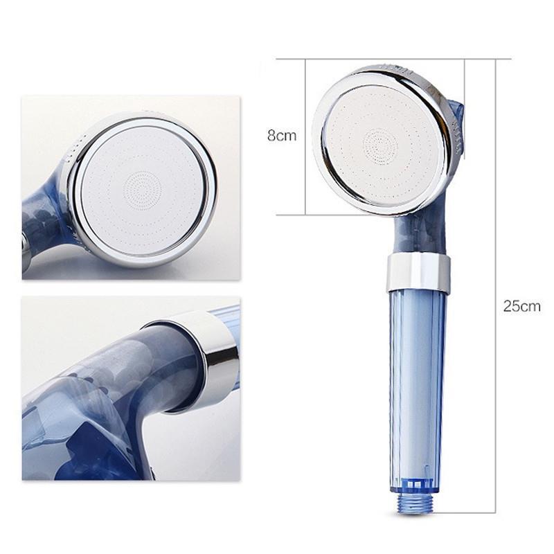 Shower head purification filter element power showerhead