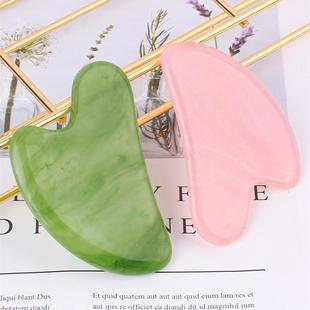 Natural Jade Stone Gua Sha Massage Board Rose Quartz GSMAuas