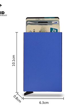 Business Bank Cardholder Aluminum Metal Card Pocket Case