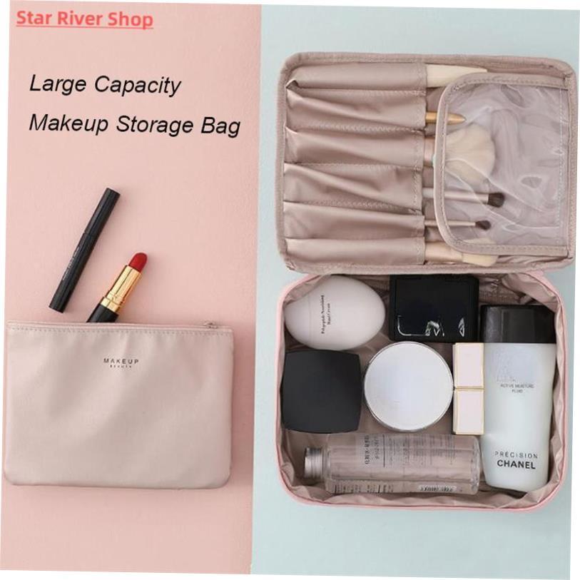 Makeup Bag For Women ToiletVEpVAJDxries Organizer Waterproof