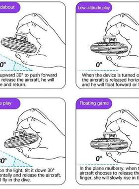 Mn Drone LED Type Flyng Helcopter Spnner Fngertp