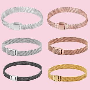 925 Sterling Silver bracelet Heart T-Bar Cuff Chain Sparklin