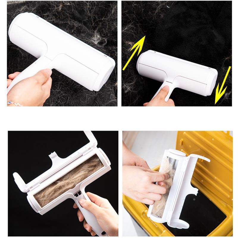 Pet Hair Remover Roller 2-Way Removing Dog Cat HairPOQ From