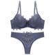 ladies lace solid sexy New set color bra underwear