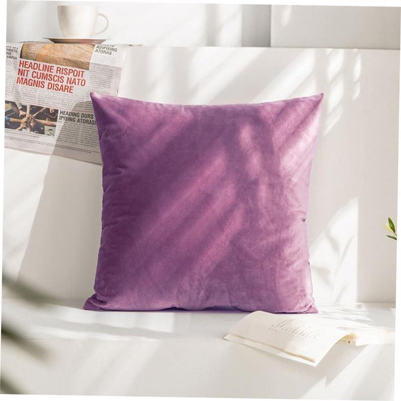 抱枕Throw pillow sofa back cushion cover velvet Pillow case