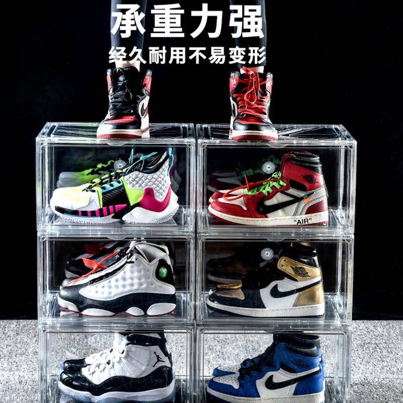 tra无品牌/nsparent plic basketball shoes box Shoe storage bo