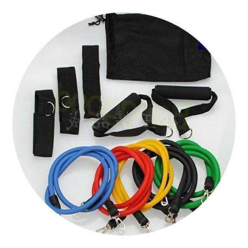 11pcs in 1 Set Latex Resistance Bands Tubes GYM Exercise for