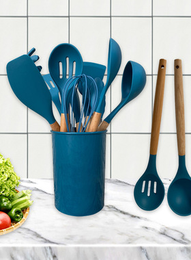 12 Pcs Silicone Kitchen Utensils Set Non-Stick Cookware for