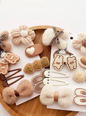 5/9Pcs/Set Cute Bows Hair Clips Hair Accessories For Girls C