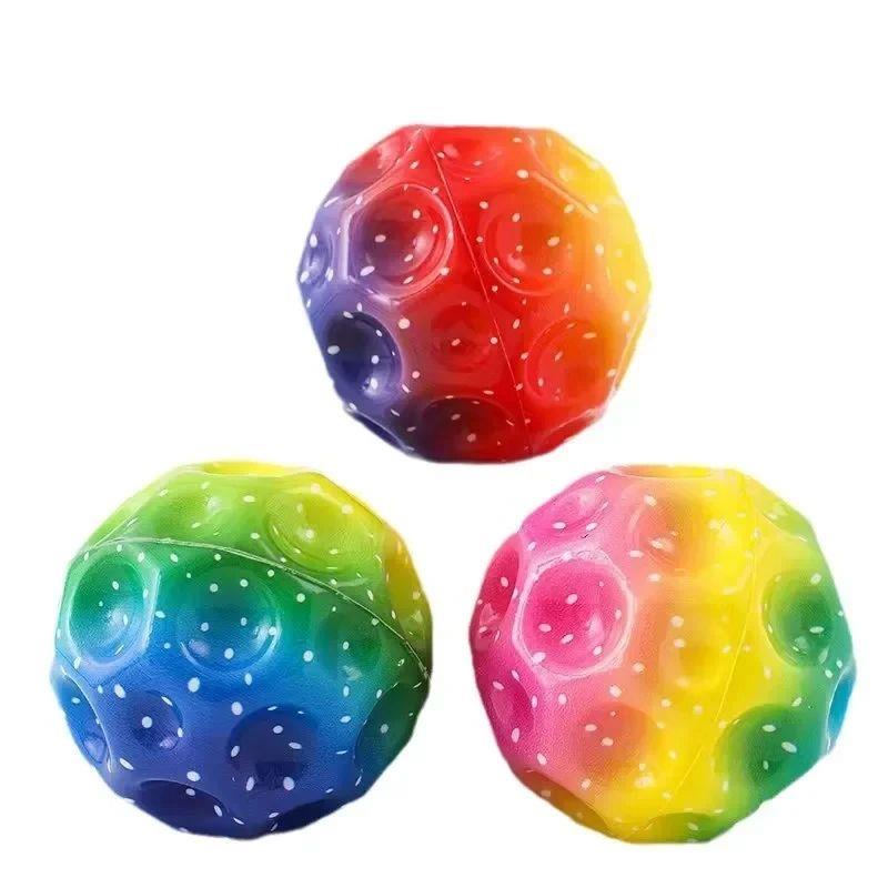 Fun High Resilience Hole Ball Soft Bouncy Ball Anti-fall Moo