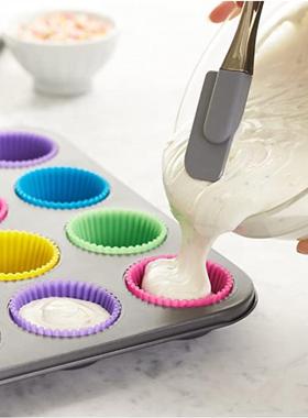Silicone Round Baking Cups Muffin Liners Cupcake