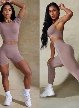 Cationic Sports Yoga Women's Set Sports Bra Underwear High W