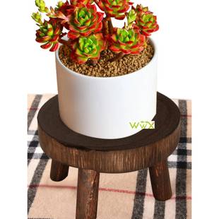 Wooden Plant Stand Flower Pot Base Holder Indoor 木质花凳