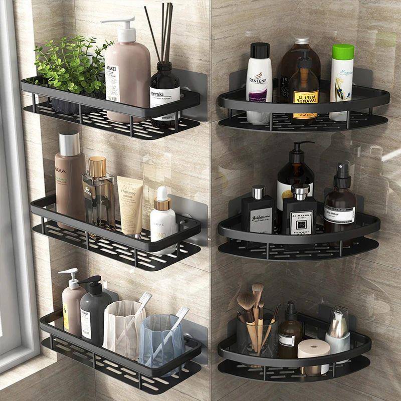 Bathroom Shelf Makeup Storage Organizer Aluminum浴室置物架