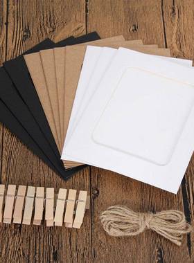 10Pcs 3Inch Paper Photo Flim DIY Wall Picture Hanging Frame