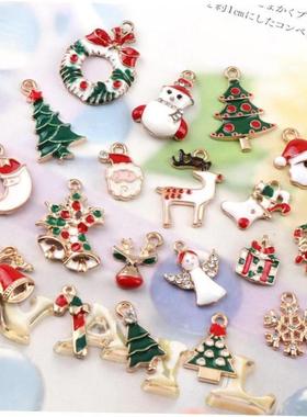 10PC A+ NewYear Fashion Metal Alloy Christmas Charm Decor