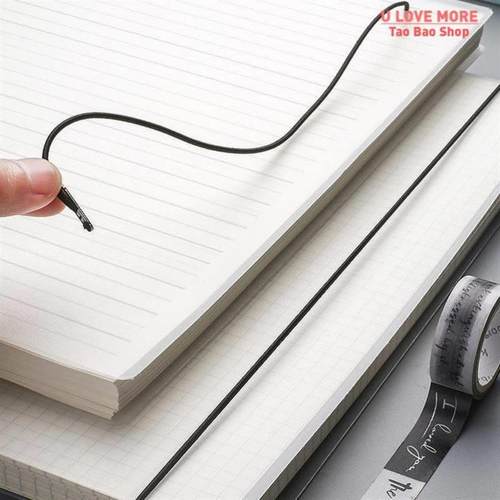 160 Pages Thickened Simple Notebook A5 Horizontal Grid Book