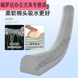 海绵拖把加长伸缩杆对折胶绵海绵拖把高吸水性胶棉拖把免手洗墩|