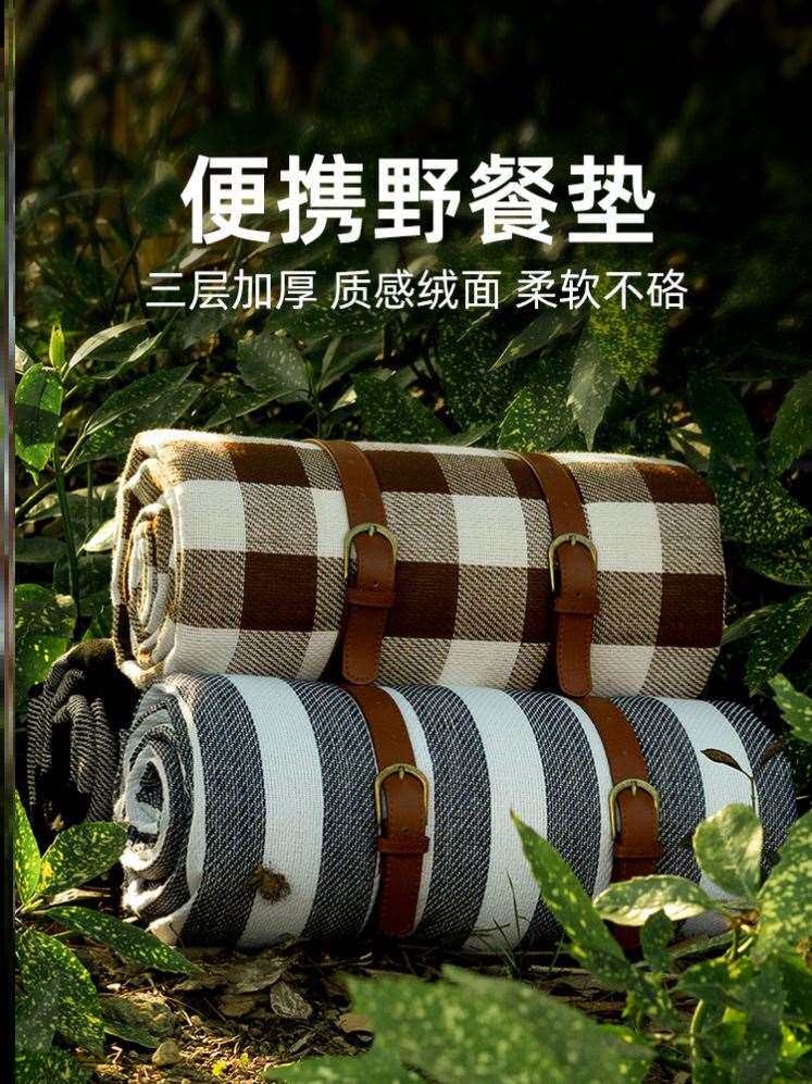 露营地毯防潮垫户外郊游地垫草坪垫子便携野炊折叠坐垫防潮防水