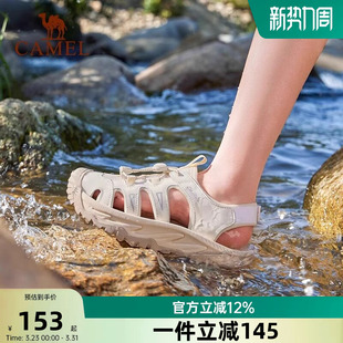 女鞋 骆驼休闲凉鞋 透气舒适户外防滑包头沙滩溯溪鞋 新款 女2026夏季