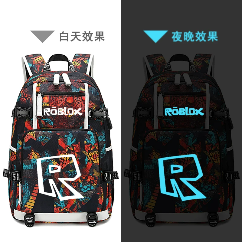[ROBLOX RED NOSE DAY 游戏社交网络周边背包学生书包电脑包双肩包]