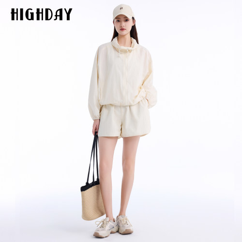 HIGHDAY轩日2026夏新款轻薄防晒短裤女宽松显瘦速干休闲运动阔腿