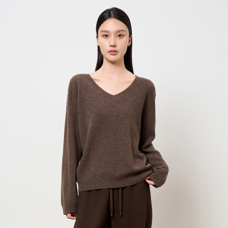 HIGHDAY轩日【100%绵羊毛】毛衫2025冬季慵懒风显瘦百搭内搭上衣