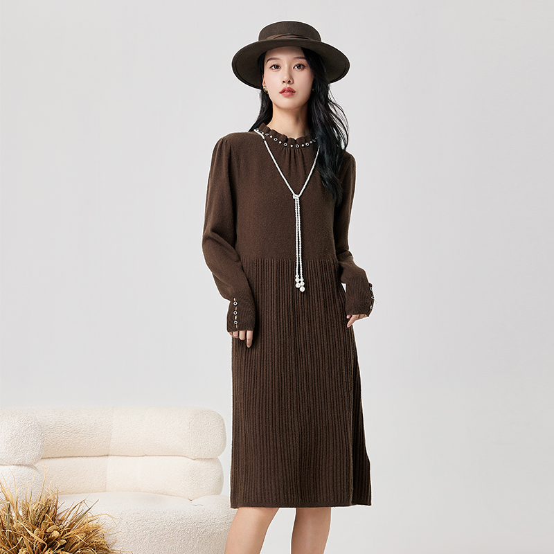 Lucidy/鲁思蒂针织打底连衣裙