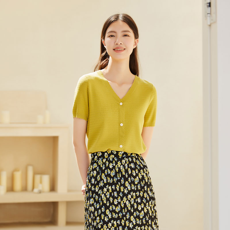 短袖薄款针织衫Lucidy/鲁思蒂