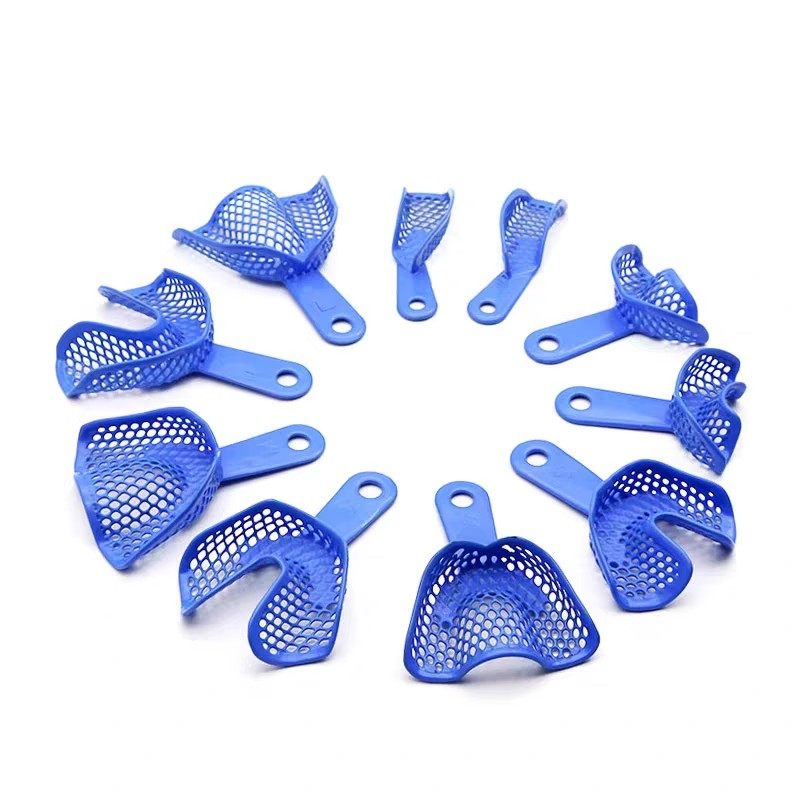 牙科牙托 塑钢牙托印模牙托盘印模材取模托盘 一次性网状牙托