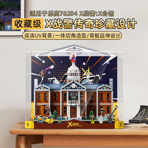 适用于乐高漫威超级英雄系列76294X战警:X公馆透明亚克力展示盒