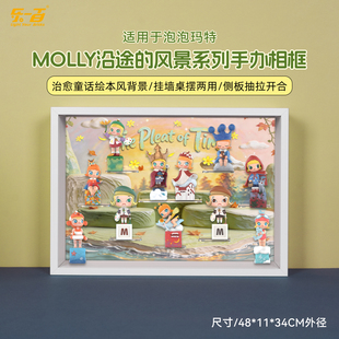 风景二十周年手办盲盒玩具展示盒 乐一百适用泡泡玛特MOLLY沿途