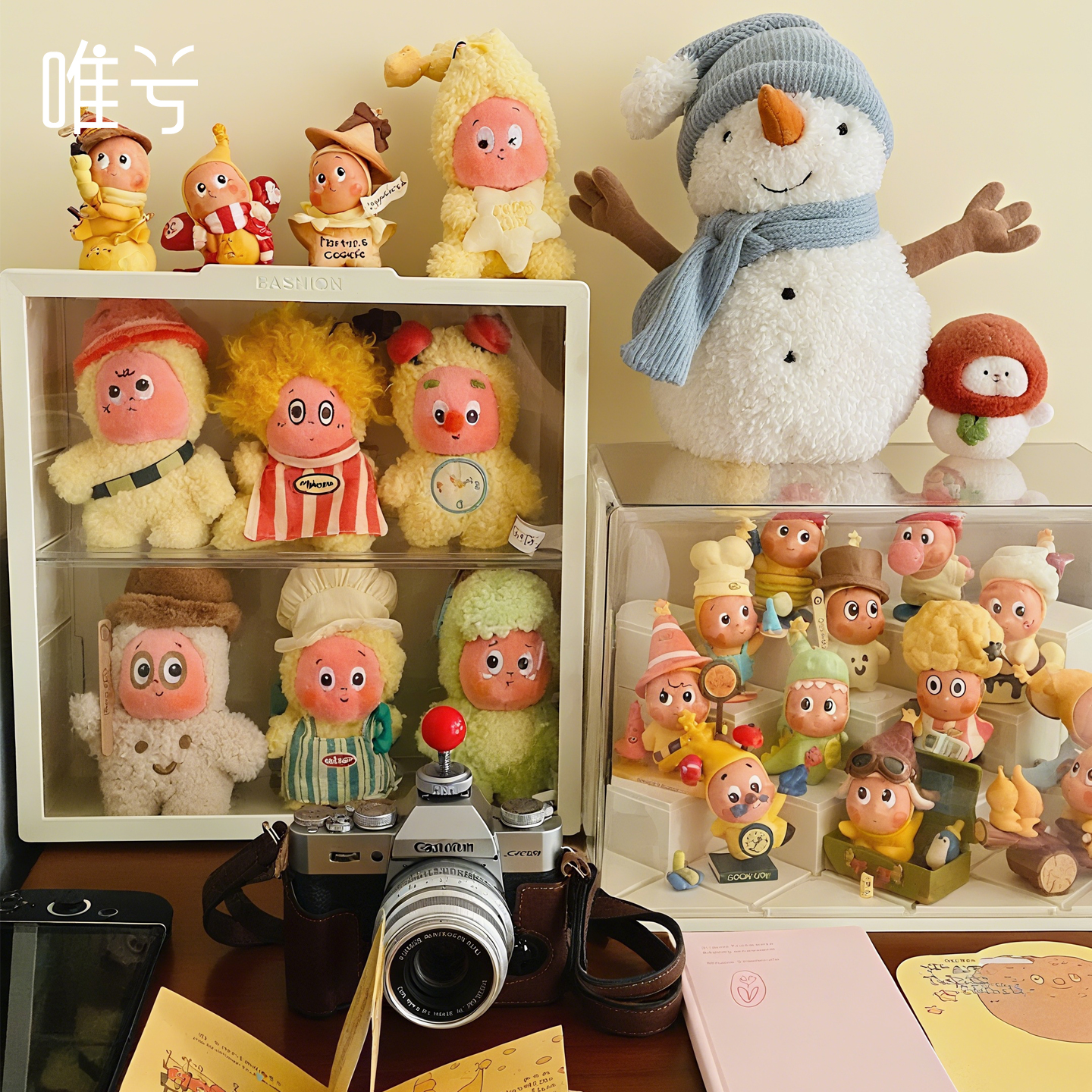 星星人展示盒防尘手办收纳展示架