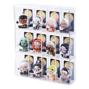 盲盒收纳展示架壁挂式泡泡马特手办公仔积木展示盒子亚克力可挂墙