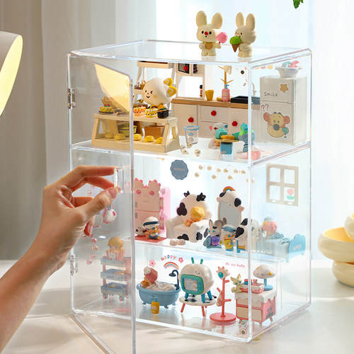 盲盒收纳展示架亚克力透明娃柜