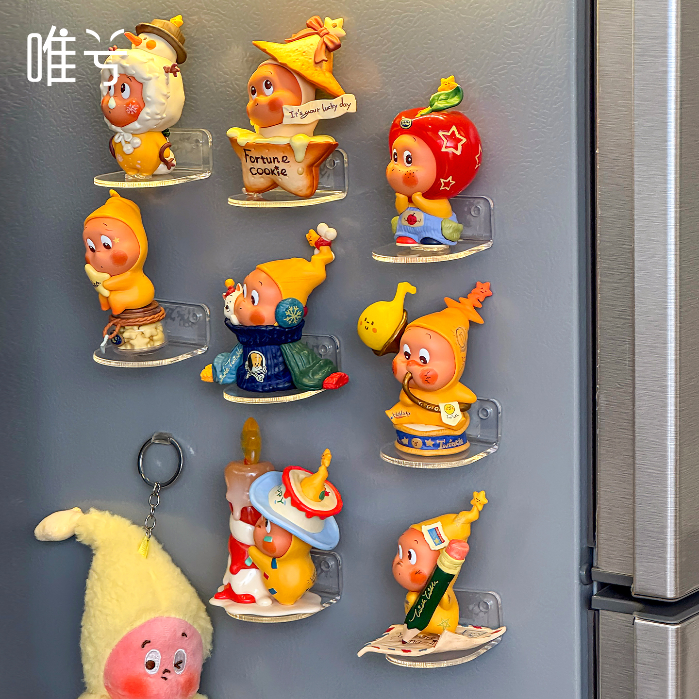 壁挂星星人展示架亚克力盲盒支架