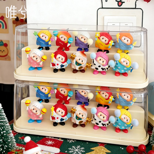 yoyo酱盲盒收纳展示架透明展示盒