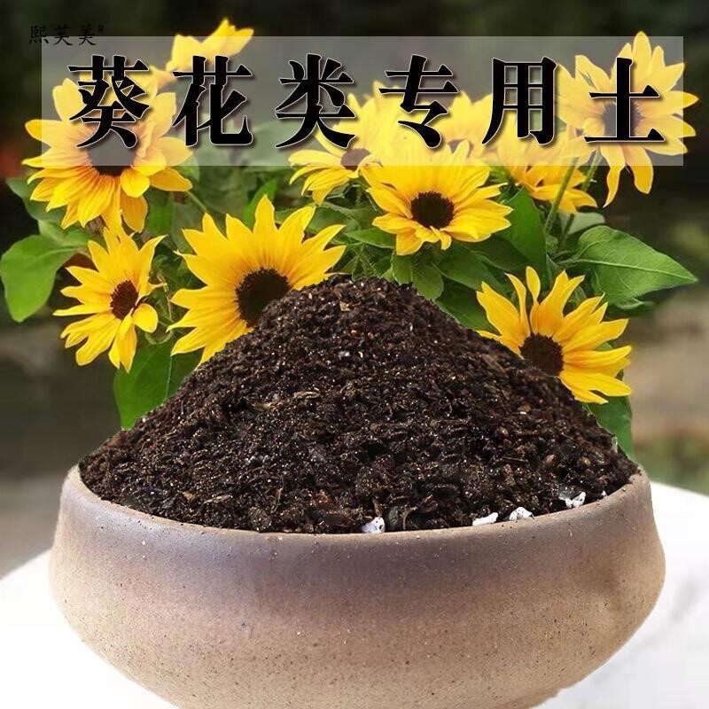 葵花类专用土葵花类土盆栽土肥料种花泥土营养土通用种植土壤养花
