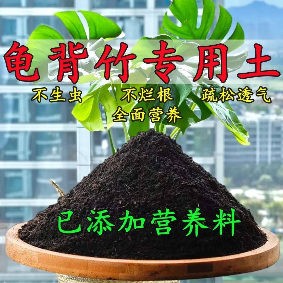 龟背竹专用土龟背竹土壤养花营养土多肉绿萝盆栽种植土椰糠土肥料