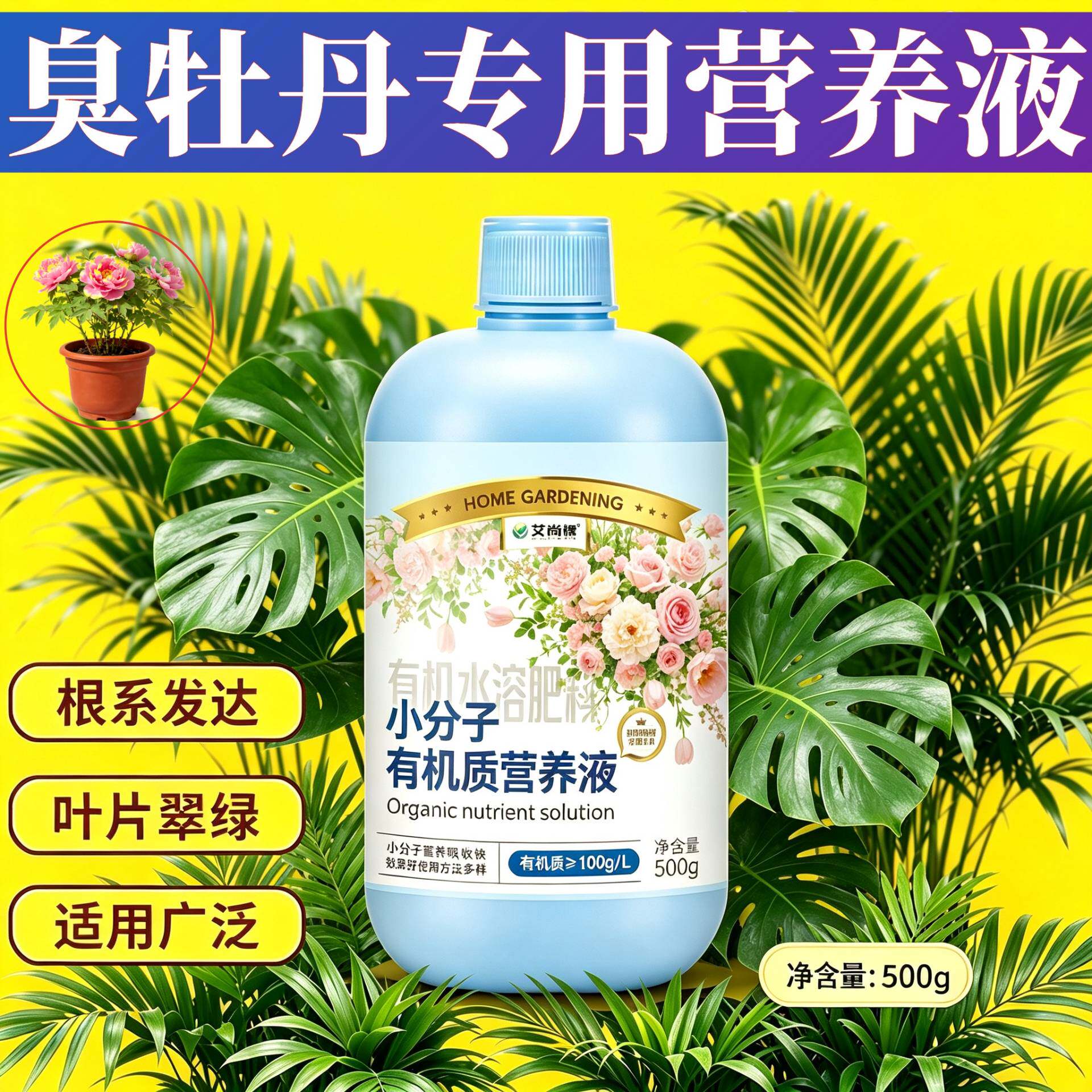 臭牡丹适用观花型营养液适用广泛叶绿花艳盆栽快速吸收根叶双补