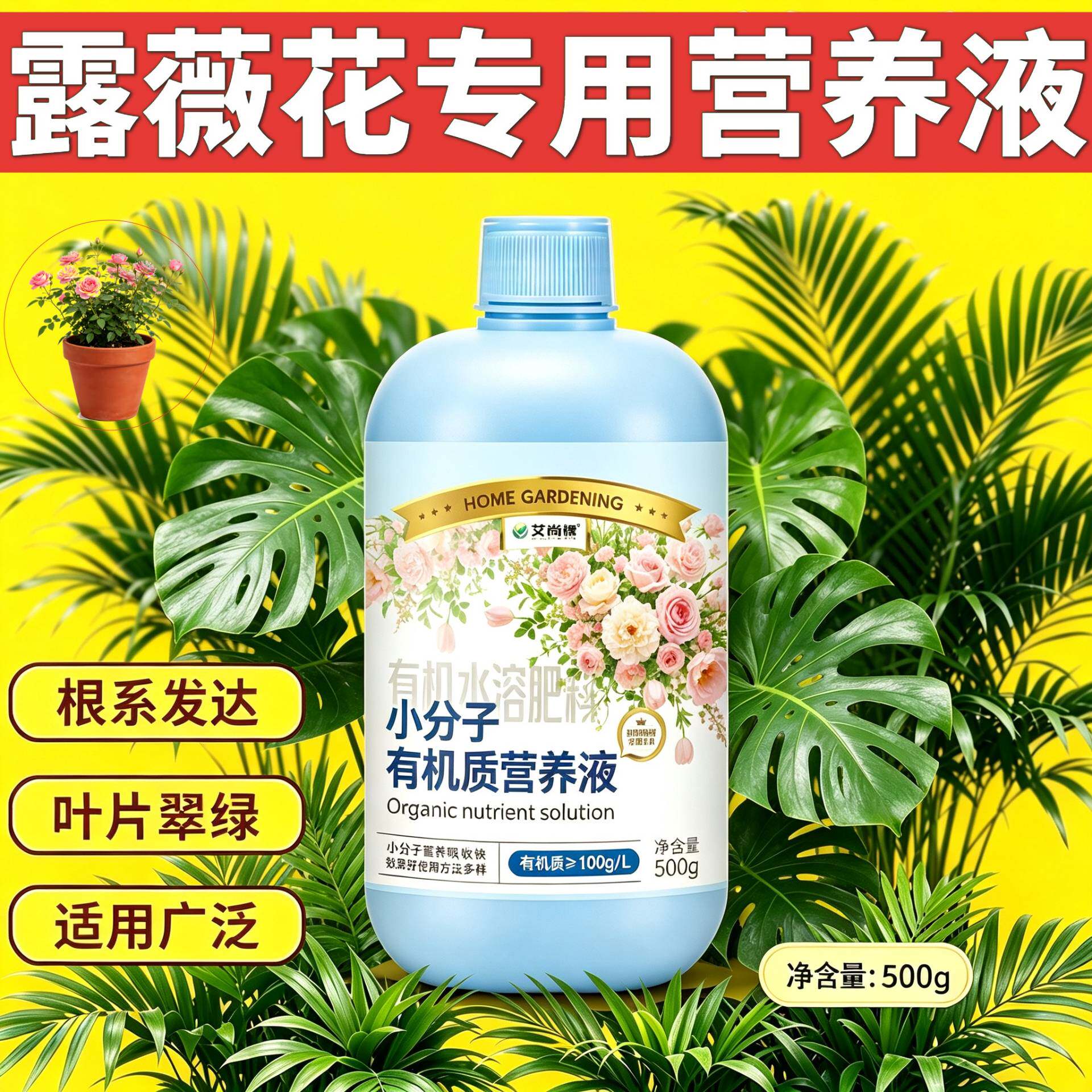 露薇花适用水培型营养液壮根促长盆栽园艺叶绿花艳根叶双补专用