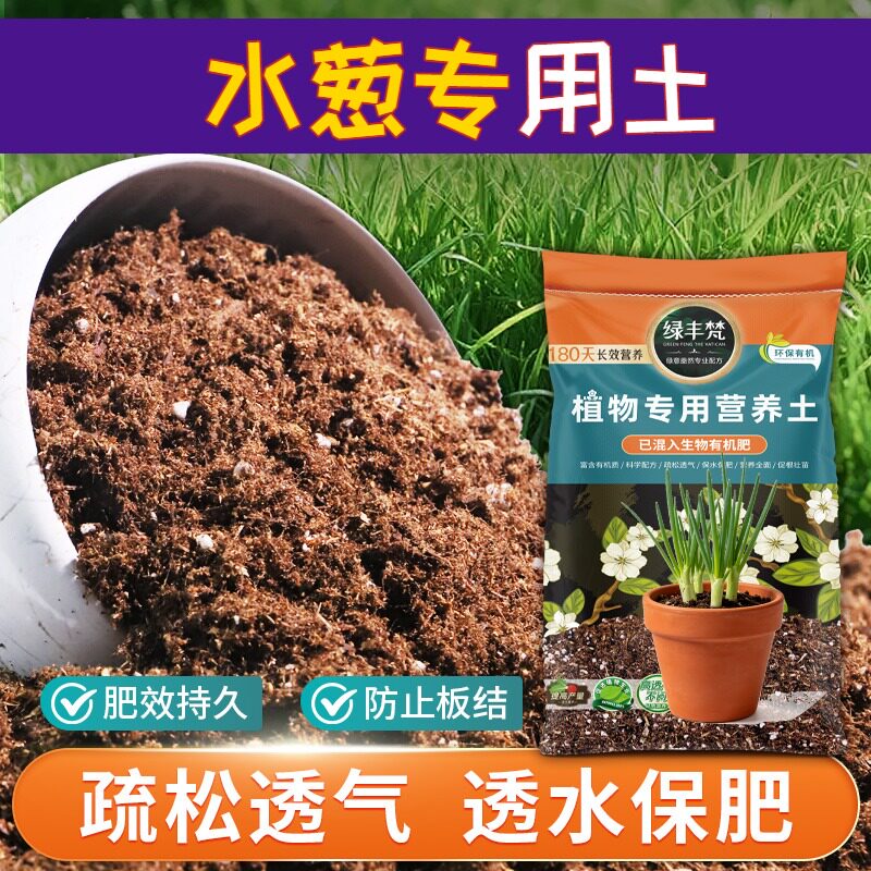 水葱适用轻质有机土家庭适用绿萝营养土轻量基质绿叶无草籽观花