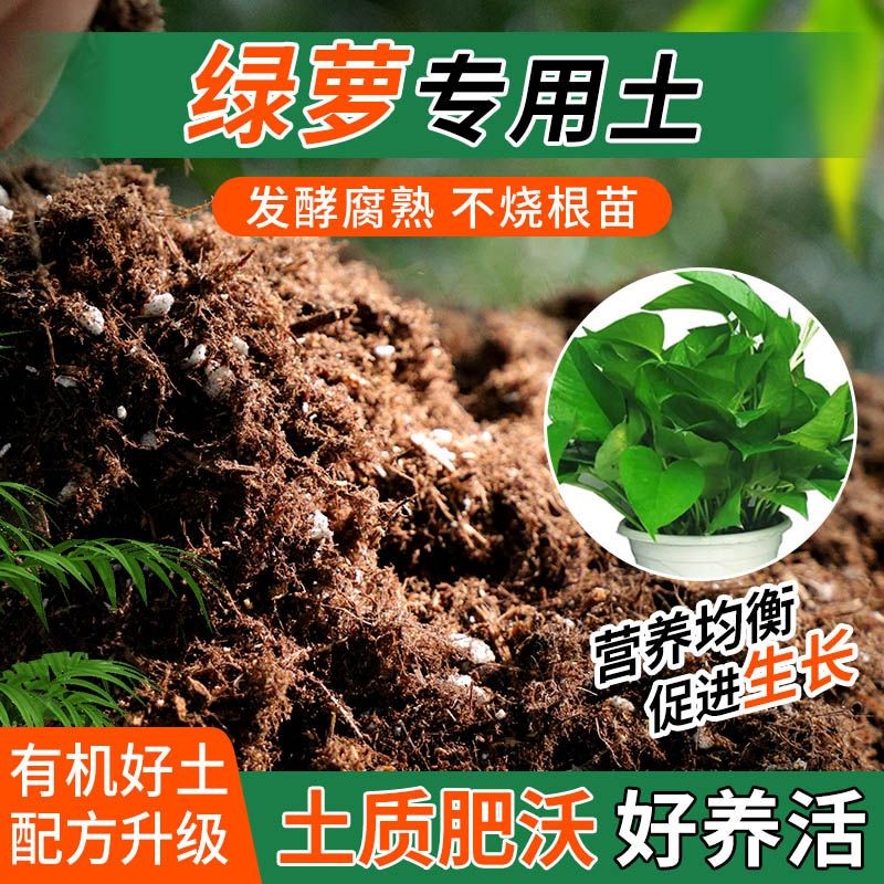 绿萝专用土种植士营养土家用阳台养花卉盆栽轻质蓬松有机肥料土壤