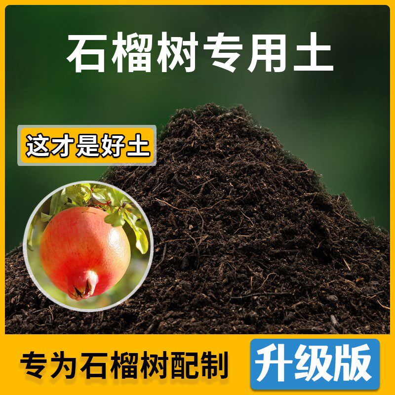 石榴树专用土家用植物种植土壤石榴树营养土农业果树泥土有机土