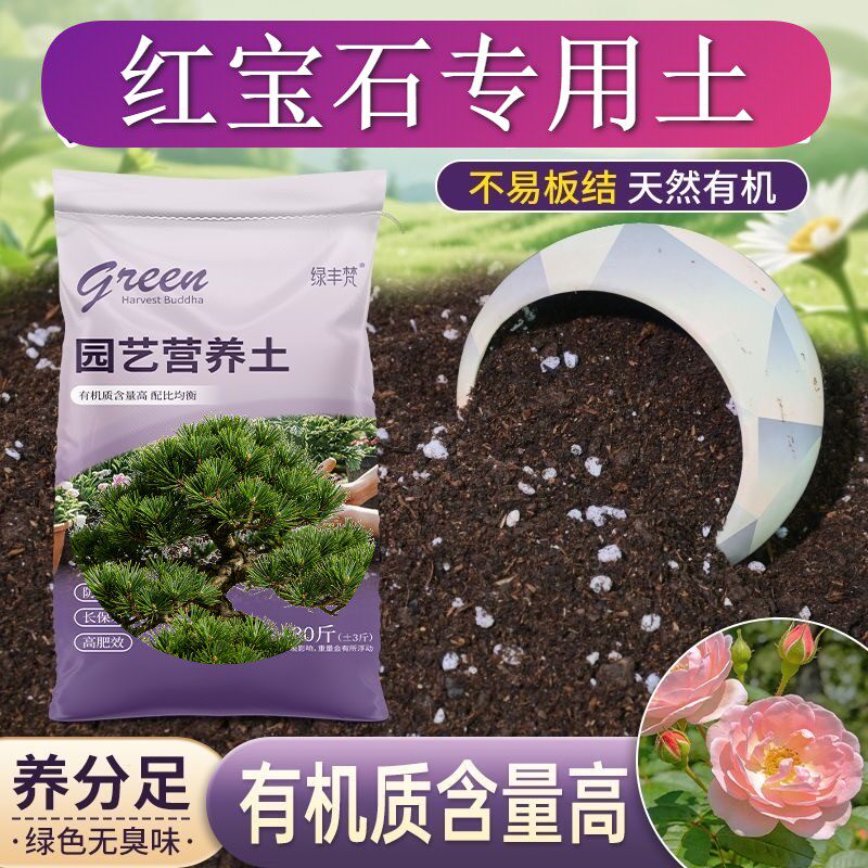 红宝石专用进口泥炭土不烂根园艺包邮天然壮根喜酸观花不板结精选