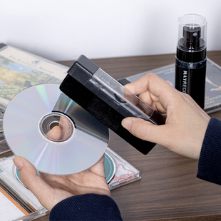 CD碟片清洁 CD光盘清洁套装 PS5/PS4游戏光碟清洁剂工具DVD清洁布